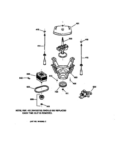 Suspension, pump & drive components