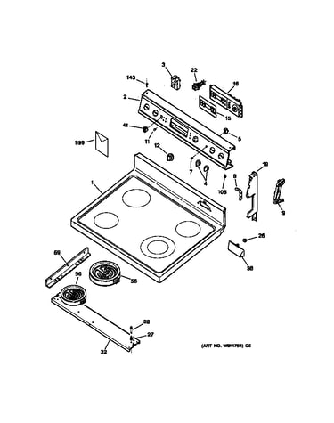 Control panel & cooktop