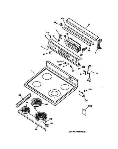Control panel & cooktop