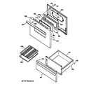 GE JBS26W5 door & drawer parts diagram