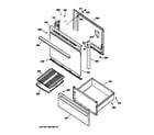 Hotpoint RB526WW4 door & drawer parts diagram