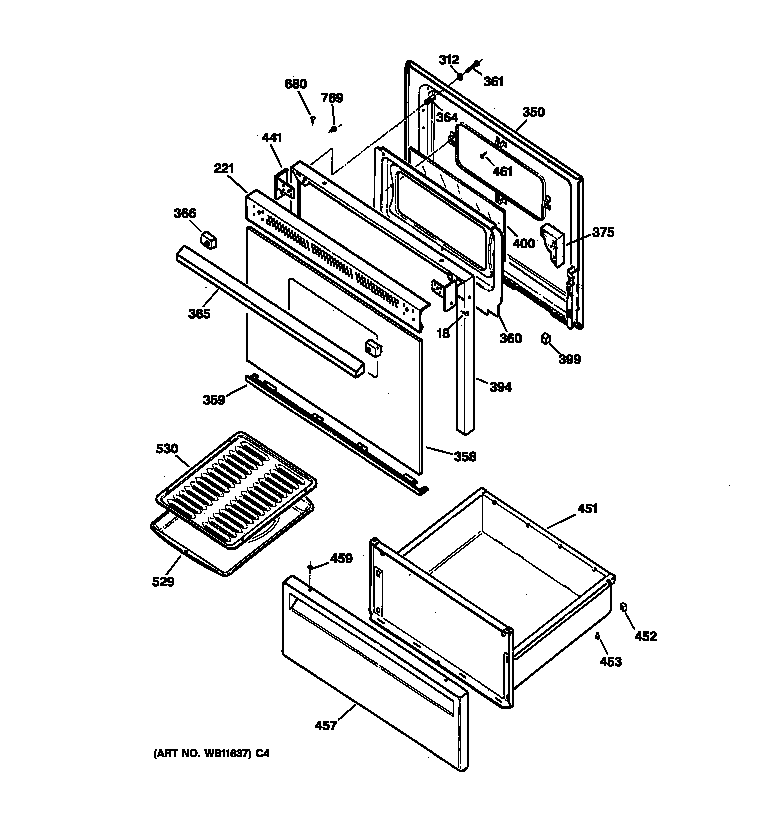 Door & drawer parts