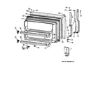 Hotpoint CTX21HABLRAA freezer door diagram