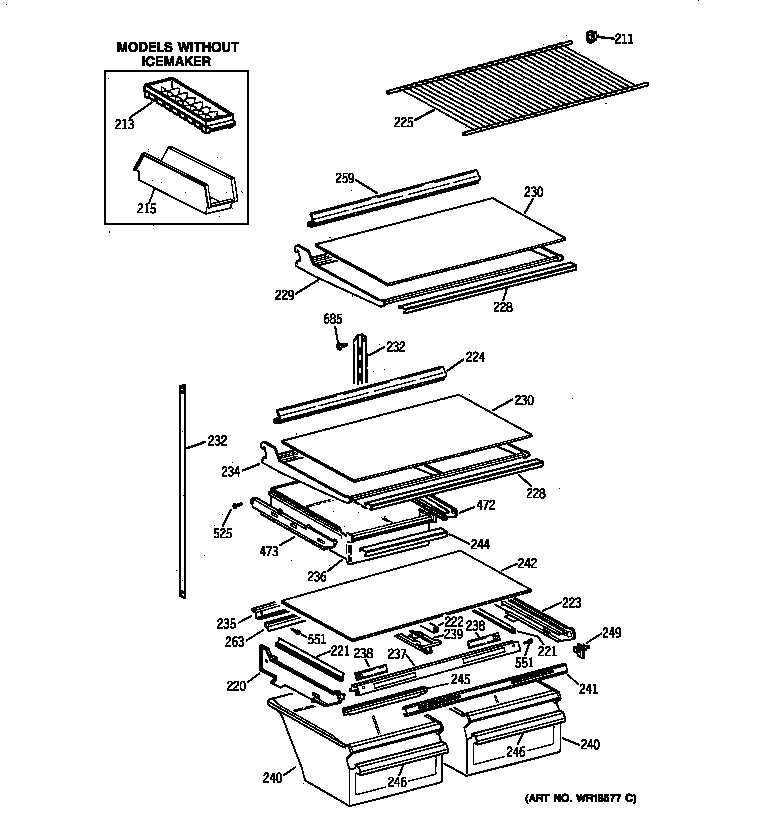 Shelf parts