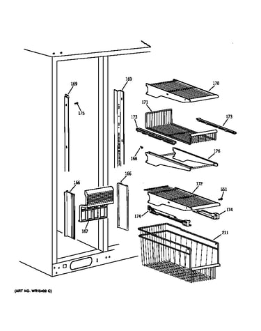 Freezer shelves