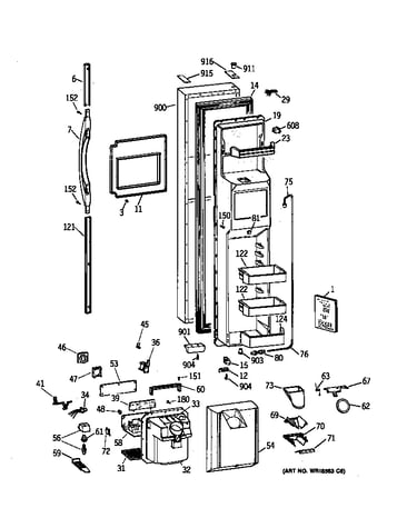 Freezer door