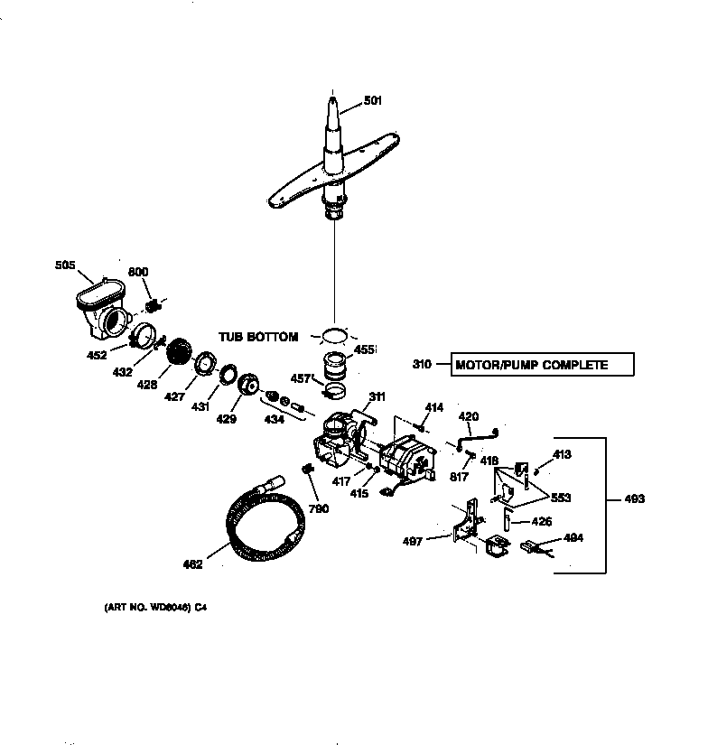 Motor-pump mechanism