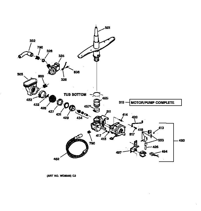 Motor-pump mechanism