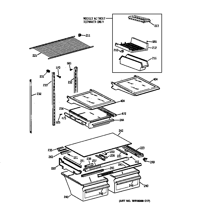 Shelf parts