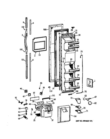 Freezer door