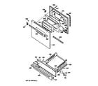 GE JGBS07PEA2WW door & drawer parts diagram