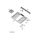 GE JGSS05BEA2BB cooktop diagram