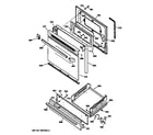 GE JGSS05BEA2BB door & drawer parts diagram