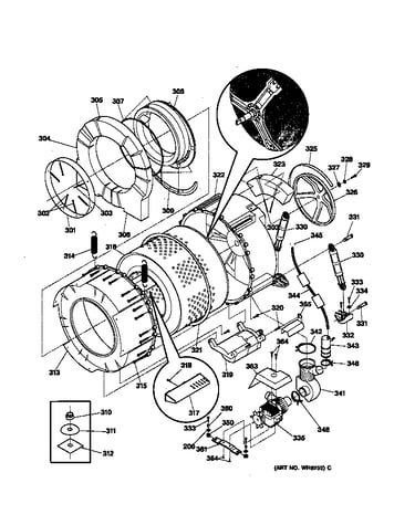 Tub & motor