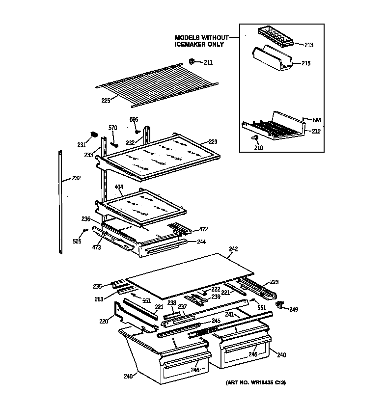 Shelf parts