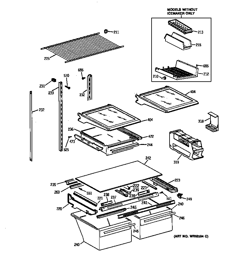 Shelf parts