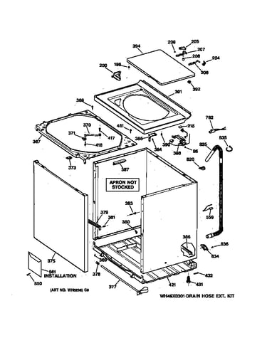 Cabinet, cover & front panel