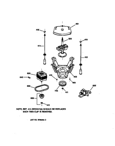 Suspension, pump & drive components