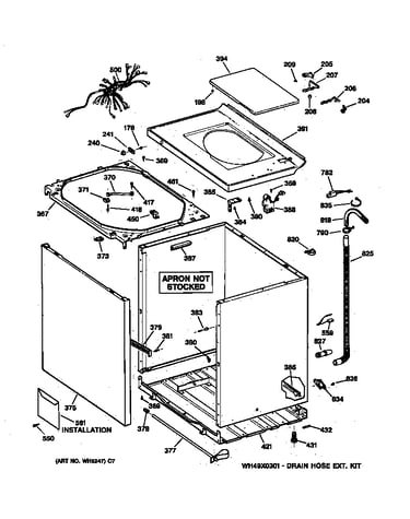 Cabinet, cover & front panel