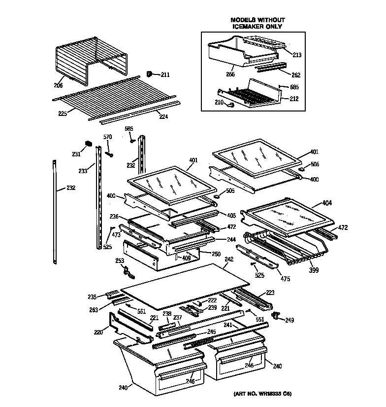 Shelf parts