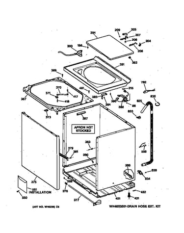 Cabinet, cover & front panel