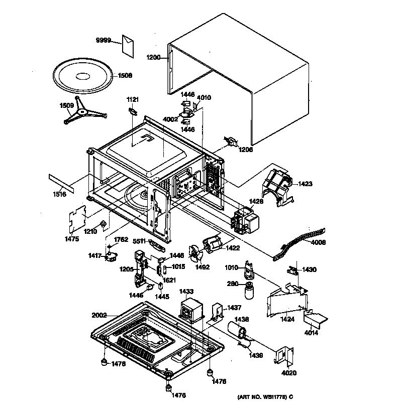Bottom plate & internal parts