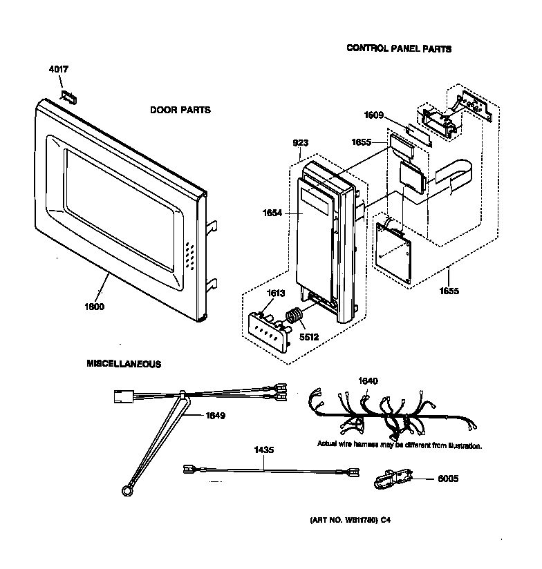 DOOR, CONTROL PANEL & WIRING