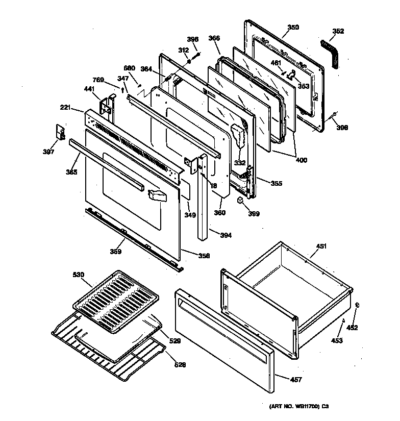 Door & drawer parts