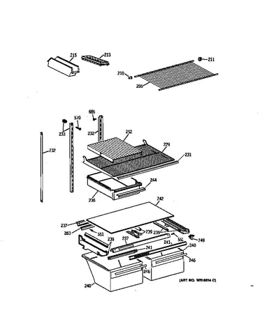Shelf parts
