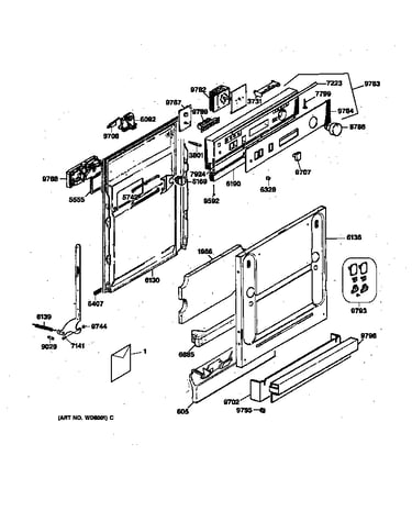 Escutcheon & door assembly