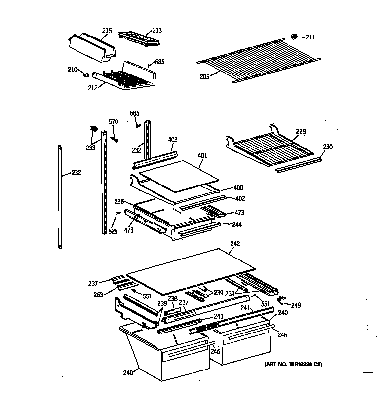 Shelf parts