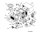 GE JE692T02 microwave parts diagram