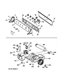 Backsplash, blower & drive assembly