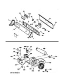Backsplash, blower & drive assembly