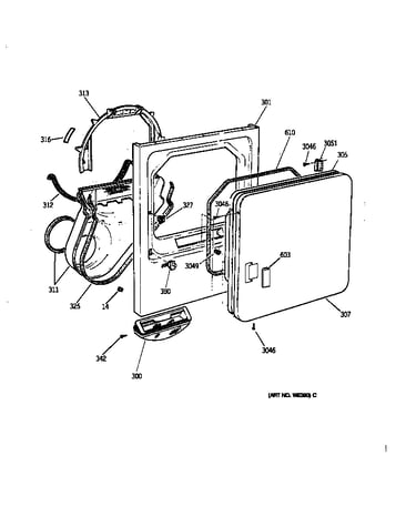 Front panel & door