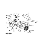GE DDC4400SHM blower & drive assembly diagram