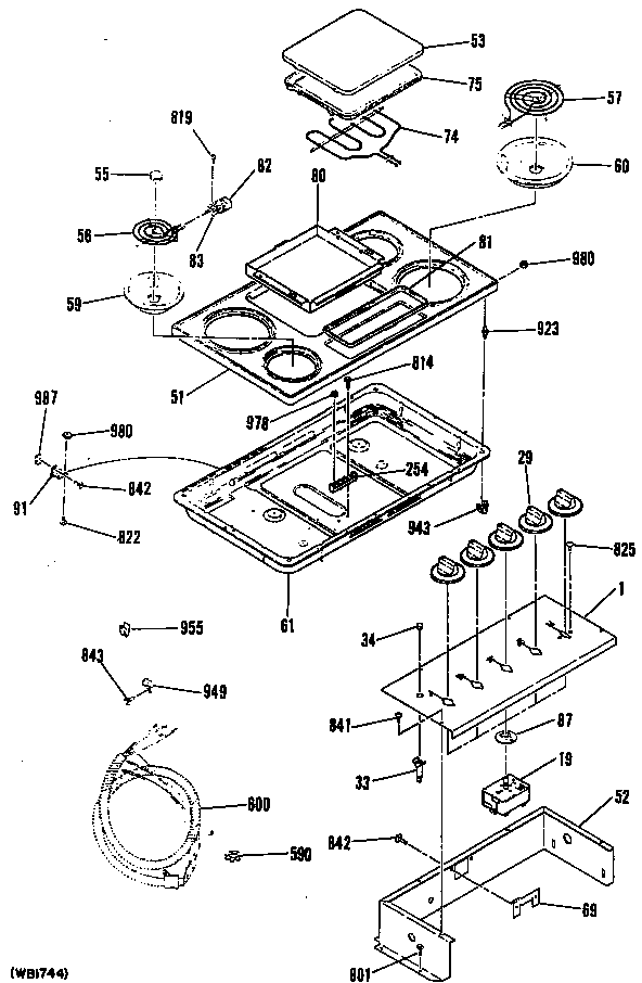 Cooktop/controls