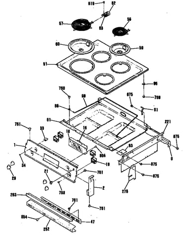 Cooktop elements