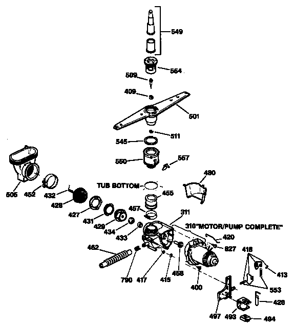 MOTOR-PUMP MECHANISM