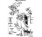 GE WWA7600SALWW cabinet and suspension asm diagram