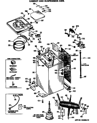 Cabinet and suspension asm