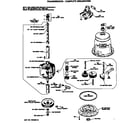 GE WWA7600SALWW transmission - complete breakdown diagram