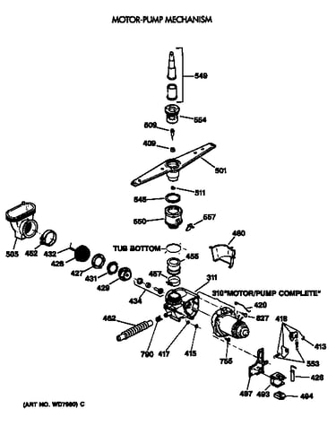 Motor-pump mechanism