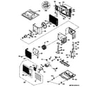 GE AMH06LAM1 cabinet/components diagram