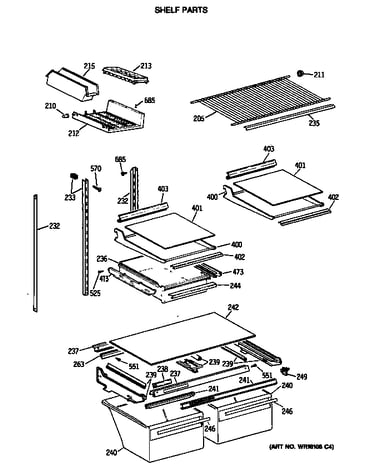 Shelf parts