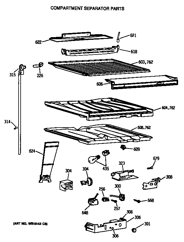 COMPARTMENT SEPARATOR PARTS