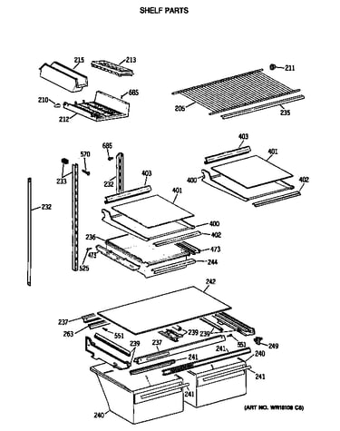 Shelf parts