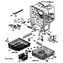 GE GSD1421V62BW cabinet/racks diagram