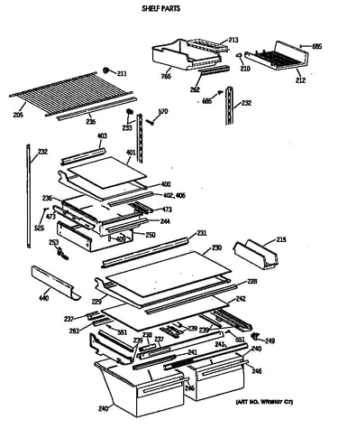Shelf parts