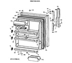 GE TBE24JASMRWH fresh food door diagram